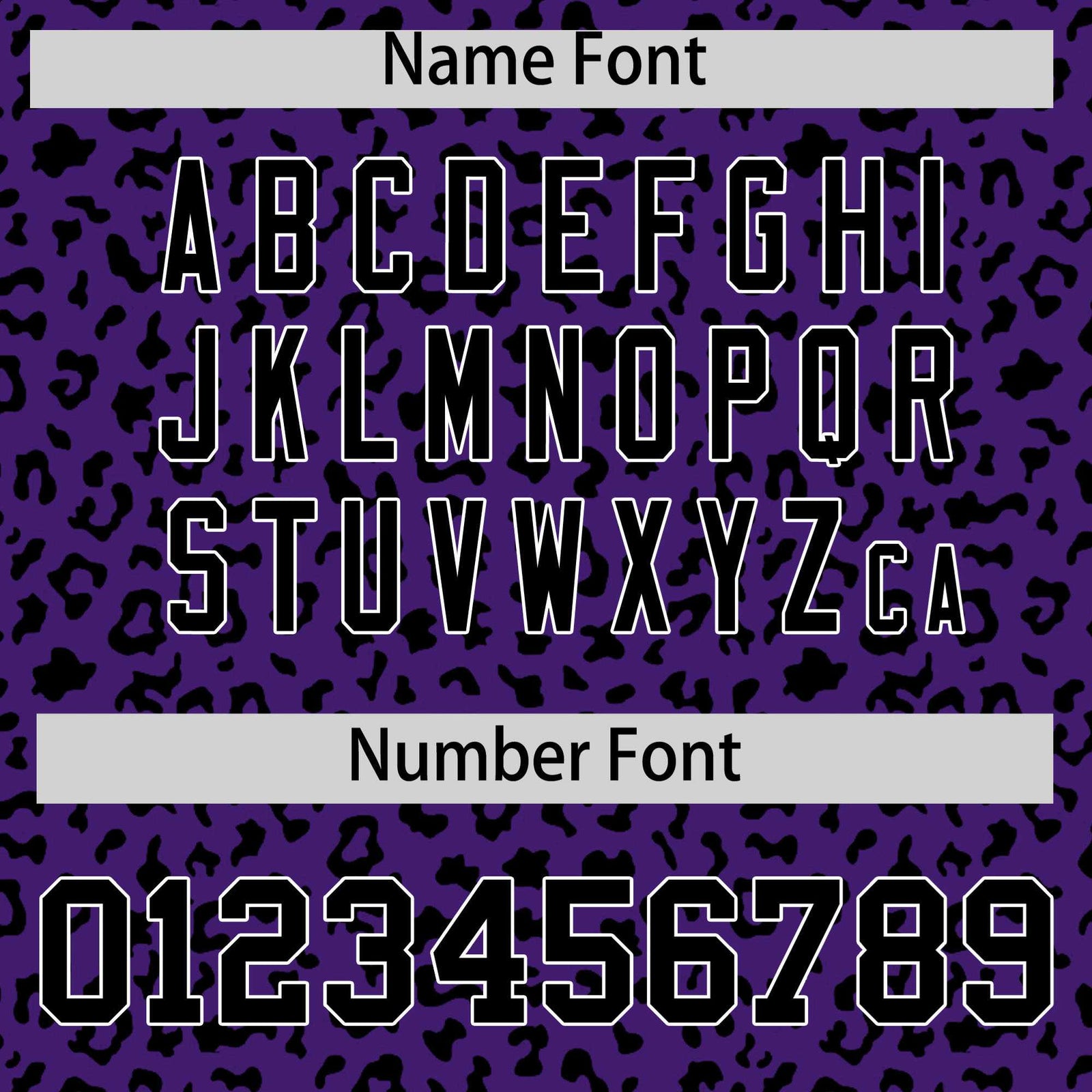 Custom Purple Black Varsity Full-Zip Letterman Leopard Print Hoodie Jacket