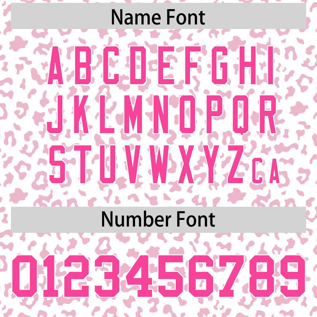 Custom White Pink Varsity Full-Zip Letterman Leopard Print Hoodie Jacket