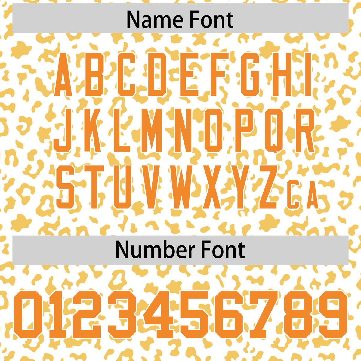 Custom White Yellow Varsity Full-Zip Letterman Leopard Print Hoodie Jacket