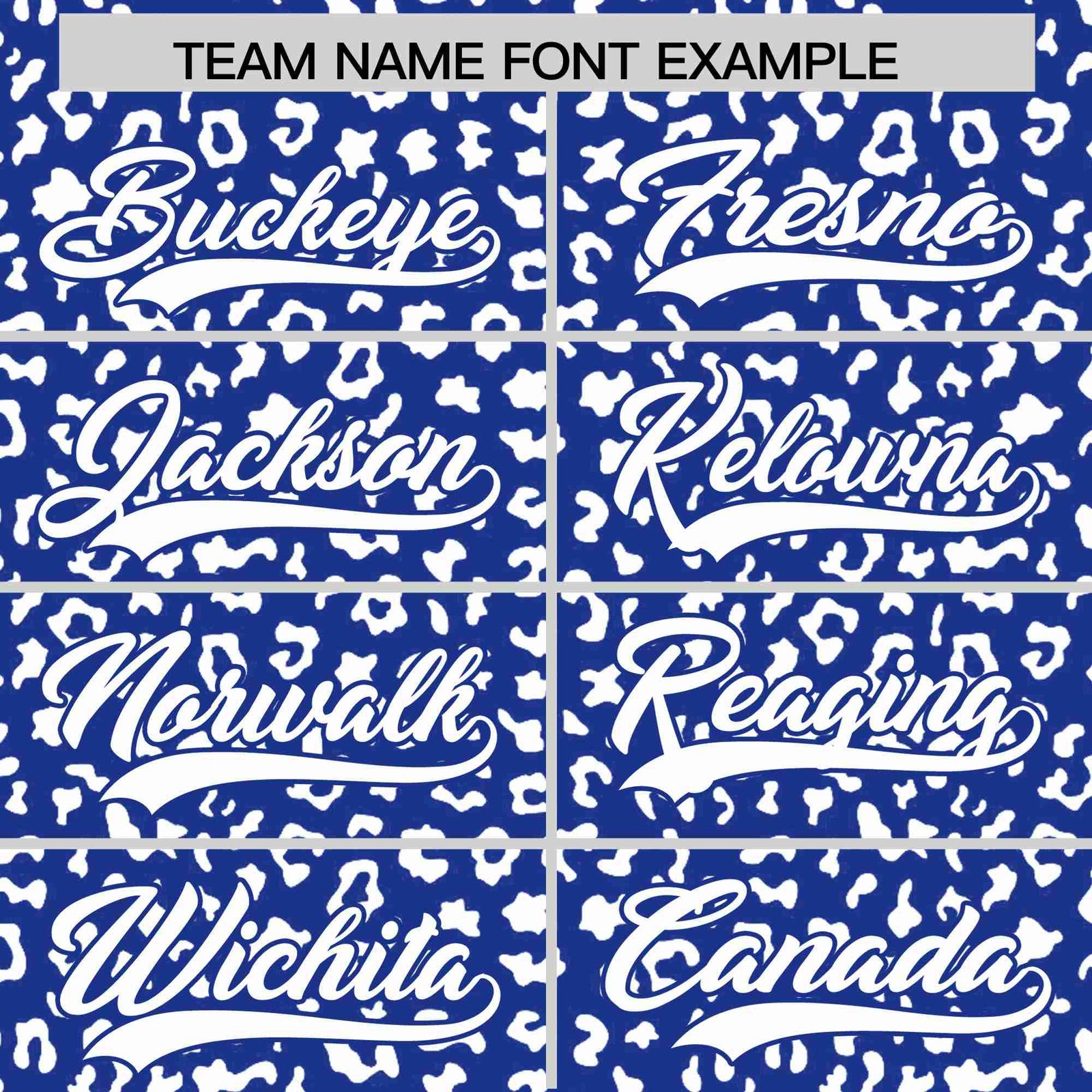 Custom Royal Blue White Varsity Full-Zip Letterman Leopard Print Hoodie Jacket