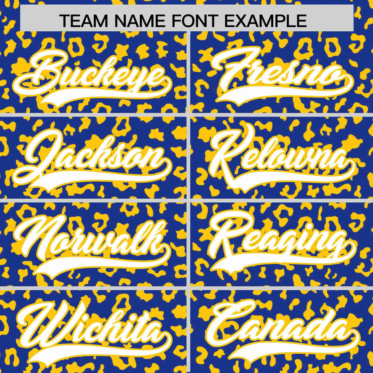 Custom Royal Blue Gold Varsity Full-Zip Letterman Leopard Print Hoodie Jacket