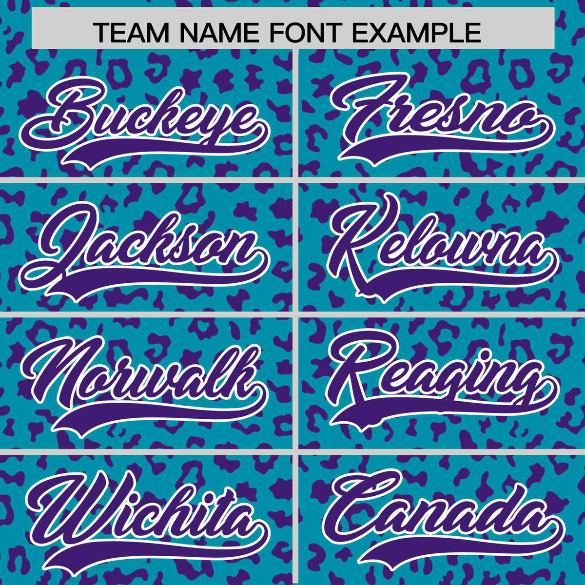 Custom Aqua Purple Varsity Full-Zip Letterman Leopard Print Hoodie Jacket