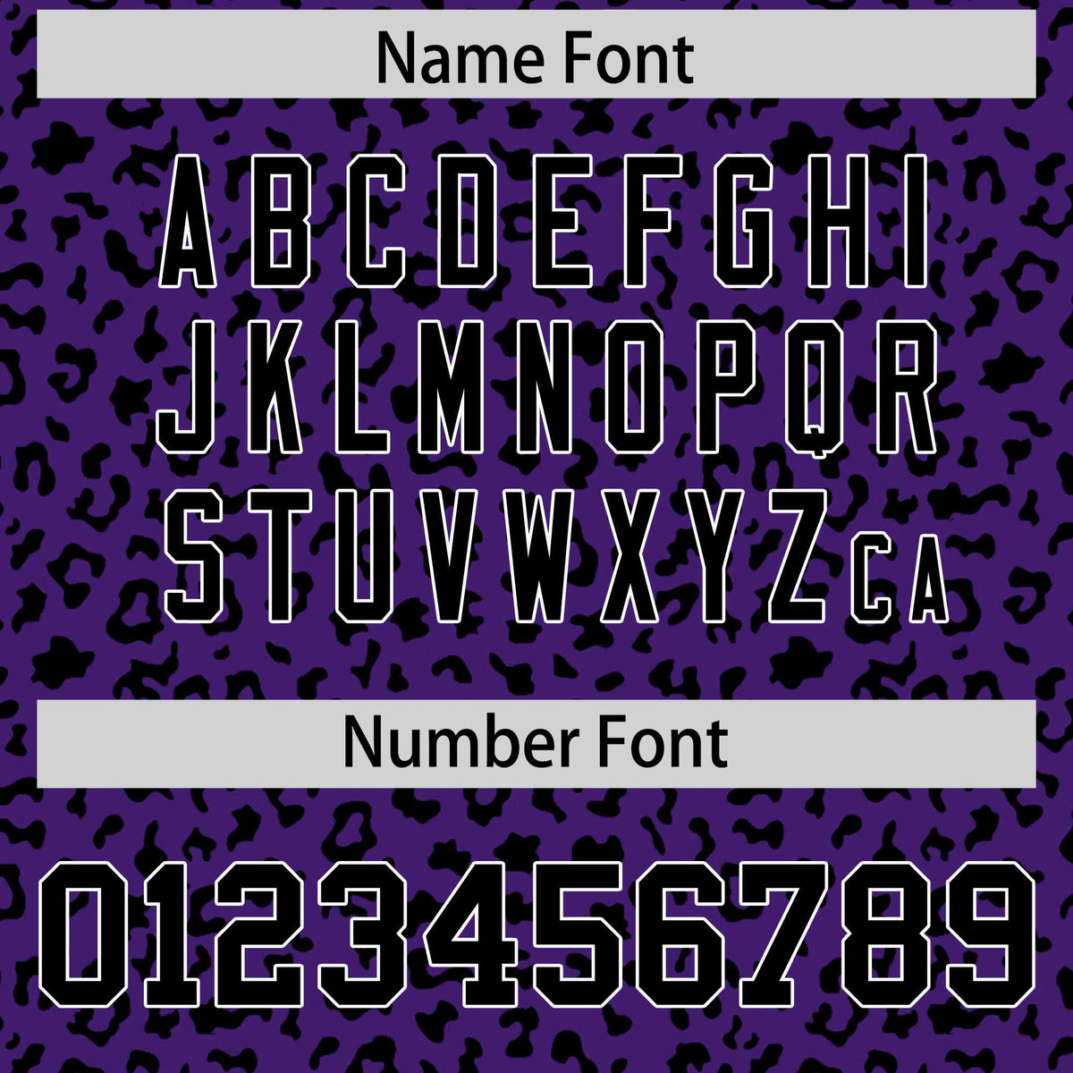 Custom Purple Black Varsity Full-Zip Letterman Leopard Print Hoodie Jacket