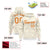 Custom White Yellow Varsity Full-Zip Letterman Leopard Print Hoodie Jacket