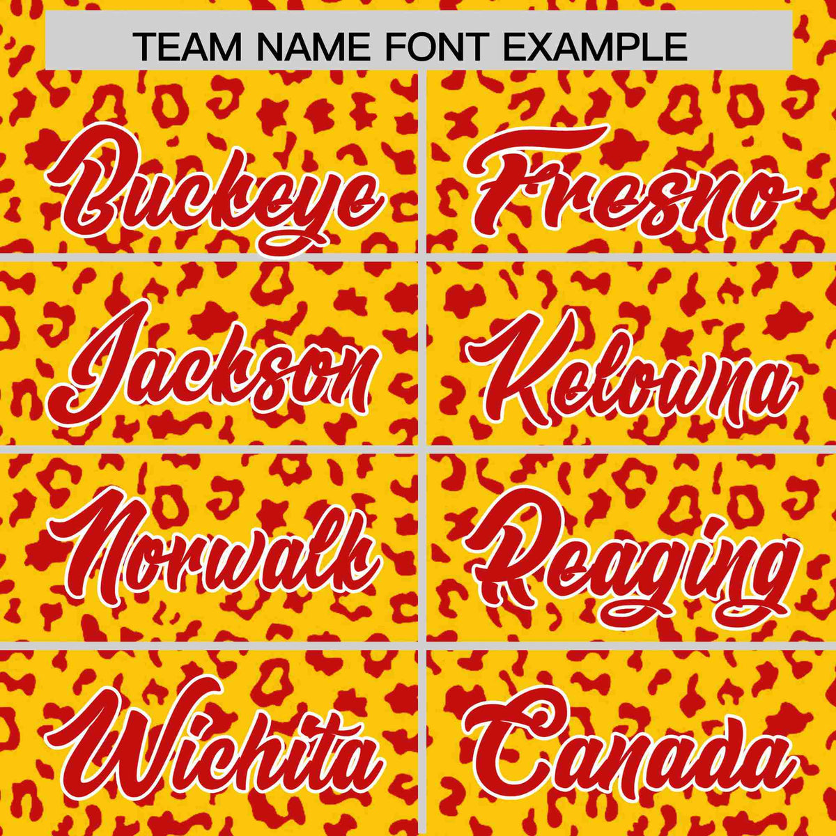 Custom Gold Red Varsity Full-Zip Letterman Leopard Print Hoodie Jacket