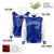 Custom Royal Blue White Raglan Sleeves Varsity Full-Snap Letterman Two Tone Hoodie Jacket