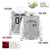 Custom Gray White Raglan Sleeves Varsity Full-Snap Letterman Two Tone Hoodie Jacket