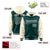 Custom Midnight Green Cream Raglan Sleeves Varsity Full-Snap Letterman Two Tone Hoodie Jacket