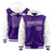 Custom Purple White Raglan Sleeves Varsity Full-Snap Letterman Two Tone Hoodie Jacket