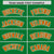 Custom Kelly Green Orange Raglan Sleeves Varsity Full-Snap Letterman Two Tone Hoodie Jacket