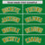 Custom Kelly Green Gold Raglan Sleeves Varsity Full-Snap Letterman Two Tone Hoodie Jacket