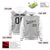 Custom Gray White Raglan Sleeves Varsity Full-Snap Letterman Two Tone Hoodie Jacket