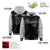 Custom Black Gray Raglan Sleeves Varsity Full-Snap Letterman Two Tone Hoodie Jacket