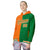 Custom Munsell Kelly Green Split Fashion Varsity Full-Snap Letterman Two Tone Hoodie Jacket