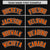 Custom Orange Black Split Fashion Varsity Full-Snap Letterman Two Tone Hoodie Jacket