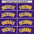 Custom Gold Purple Split Fashion Varsity Full-Snap Letterman Two Tone Hoodie Jacket