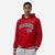 Custom Red Navy-White Varsity Full-Snap Letterman Classic Hoodie Jacket