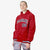 Custom Red Navy-White Varsity Full-Snap Letterman Classic Hoodie Jacket