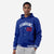 Custom Royal Blue White Varsity Full-Snap Letterman Classic Hoodie Jacket