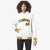 Custom White Black-Gold Varsity Full-Snap Letterman Classic Hoodie Jacket