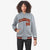 Custom Gray Orange-Black Varsity Full-Snap Letterman Classic Hoodie Jacket