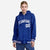 Custom Royal Blue White Varsity Full-Snap Letterman Classic Hoodie Jacket