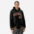 Custom Black Crimson-Gold Varsity Full-Snap Letterman Classic Hoodie Jacket