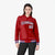 Custom Red White-Black Varsity Full-Snap Letterman Classic Hoodie Jacket