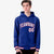 Custom Royal Blue White-Red Varsity Full-Snap Letterman Classic Hoodie Jacket