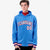 Custom Powder Blue White-Red Varsity Full-Snap Letterman Classic Hoodie Jacket