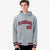 Custom Gray Red-Navy Varsity Full-Snap Letterman Classic Hoodie Jacket