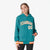 Custom Aqua White-Orange Varsity Full-Snap Letterman Classic Hoodie Jacket