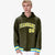 Custom Olive Gold-White Varsity Full-Snap Letterman Classic Hoodie Jacket