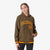 Custom Brown Crimson-Gold Varsity Full-Snap Letterman Classic Hoodie Jacket