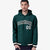 Custom Green Black-White Varsity Full-Snap Letterman Classic Hoodie Jacket