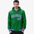 Custom Kelly Green Royal Blue-White Varsity Full-Snap Letterman Classic Hoodie Jacket