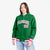 Custom Kelly Green Pink-White Varsity Full-Snap Letterman Classic Hoodie Jacket