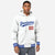 Custom White Royal Blue Varsity Full-Snap Letterman Classic Hoodie Jacket