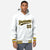 Custom White Black-Gold Varsity Full-Snap Letterman Classic Hoodie Jacket