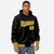 Custom Black Gold-Black Varsity Full-Snap Letterman Classic Hoodie Jacket