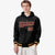 Custom Black Crimson-Gold Varsity Full-Snap Letterman Classic Hoodie Jacket