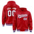 Custom Red White-Black Varsity Full-Snap Letterman Classic Hoodie Jacket