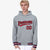 Custom Gray Red-Navy Varsity Full-Snap Letterman Classic Hoodie Jacket