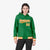 Custom Kelly Green Orange-White Varsity Full-Snap Letterman Classic Hoodie Jacket