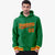 Custom Kelly Green Red-Gold Varsity Full-Snap Letterman Classic Hoodie Jacket