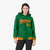 Custom Kelly Green Red-Gold Varsity Full-Snap Letterman Classic Hoodie Jacket