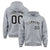 Custom Gray Black-White Varsity Full-Snap Letterman Classic Hoodie Jacket