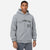 Custom Gray Black-White Varsity Full-Snap Letterman Classic Hoodie Jacket