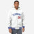 Custom White Royal Blue Varsity Full-Snap Letterman Classic Hoodie Jacket