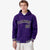 Custom Purple Black-White Varsity Full-Snap Letterman Classic Hoodie Jacket